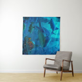 Miles onder het Zee Art Illustratie Wandkleed (In Situ (horizontaal))