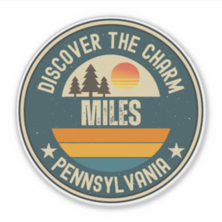 Miles, Pennsylvania Sticker