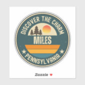 Miles, Pennsylvania Sticker (Vel)