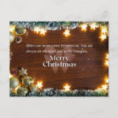 Miles tussen ons kerstBriefkaart Feestdagenkaart (Voorkant)