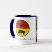 Miles uit elkaar...maar dicht bij het hart . mok (Voorkant links)