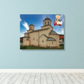 Mileseva Klooster Heilige Nicolaas Canvas Afdruk (Insitu (Houten vloer))