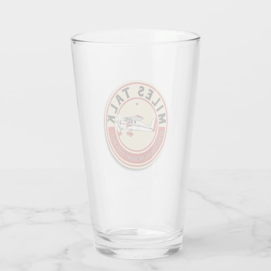MilesTalk Pint Glass Glas (Achterkant)