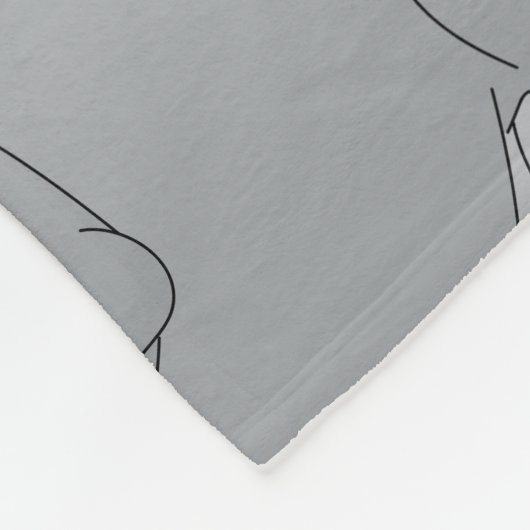 Milestone Baby Blanket - 🐘 Elephant Fleece Deken (Hoek)