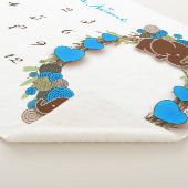 Milestone Baby Blanket - 🐘 Elephant Sherpa Deken (3/4)