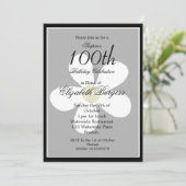 Milestone Birthday Black White Daisy Gold Elegant Kaart (Staand voorkant)