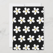 Milestone Birthday Black White Daisy Gold Elegant Kaart (Achterkant)