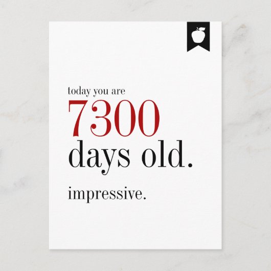 Milestone Birthday Days Old Birthday Briefkaart (Voorkant)