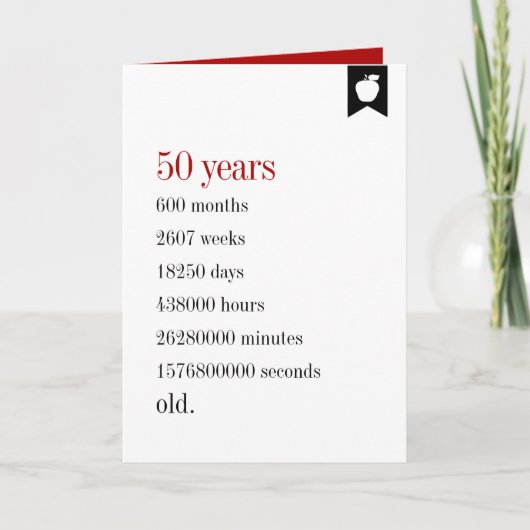 Milestone Birthday Days Old Birthday Kaart (Voorkant)