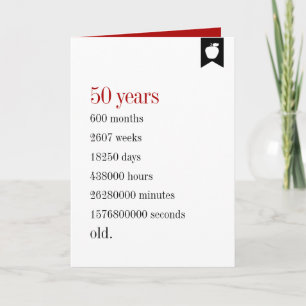 Milestone Birthday Days Old Birthday Kaart