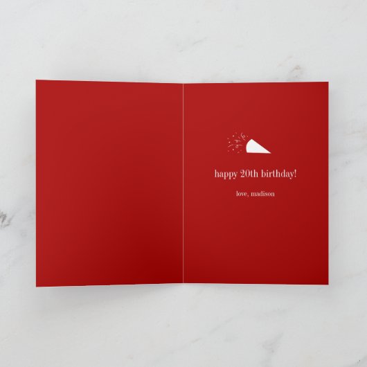 Milestone Birthday Days Old Birthday Wenskaart Kaart (Binnen)