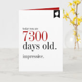 Milestone Birthday Days Old Birthday Wenskaart Kaart (Gele Bloem)