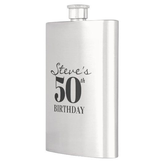 Milestone Birthday Flask Flacon (Links)