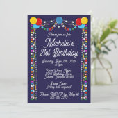 Milestone Birthday Invite Kaart (Staand voorkant)