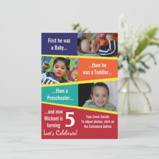 Milestone Birthday Kaart (Staand voorkant)