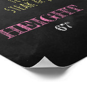 Milestone Birthday Photo Shoot Adult Chalkboard Poster (Hoek)