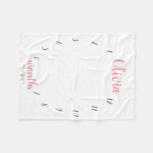 Milestone Blanket Fleece Deken (Voorkant (Horizontaal))