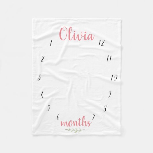 Milestone Blanket Fleece Deken (Voorkant)