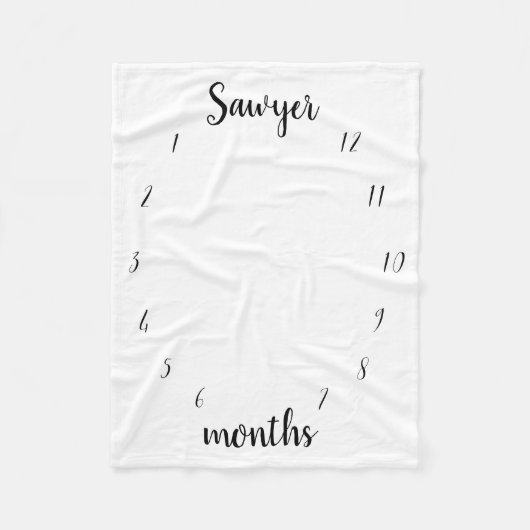 Milestone Blanket Fleece Deken (Voorkant)