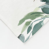 Milestone Growth Tracker waterverf teddybeer Fleece Deken (Hoek)