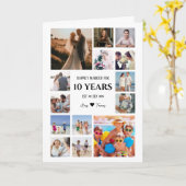 Milestone Jubileum met de namen van het paar Foto Kaart (Gele Bloem)