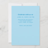 Milestone Mens Birthday Party Invitation Kaart (Achterkant)