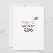 Milestone Shower per post Verjaardag Kaart (Achterkant)