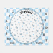 Milestone Snips and Snails Baby Fleece Deken (Voorkant (Horizontaal))