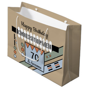 Milestone speciale verjaardagsbenaming groen blauw groot cadeauzakje