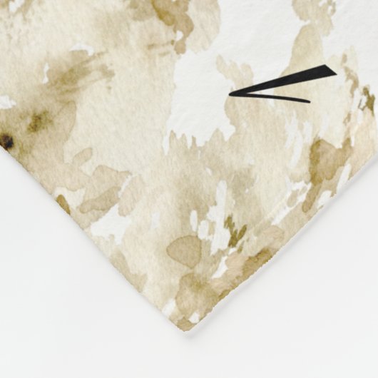 Milestone Tropical Boho Pampas Grass earthy Fleece Deken (Hoek)