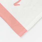 Milestone twin baby meisje perzik groei grafiek fleece deken (Hoek)