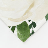 Milestone twin baby meisje waterverf bloemen fleece deken (Hoek)