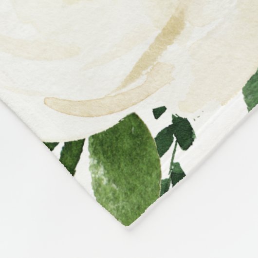 Milestone twin baby meisje waterverf bloemen fleece deken (Hoek)