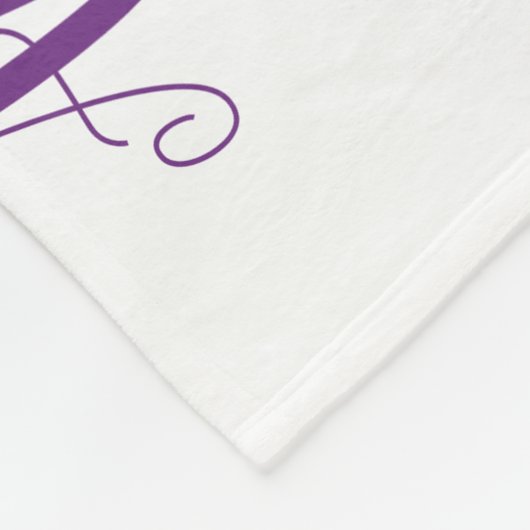 Milestone twin baby meisje waterverf bloemen paars fleece deken (Hoek)