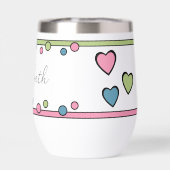 Milestone verjaardag 30e naam blauw roze (Achterkant)