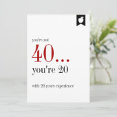 Milestone Verjaardag Ervaring Verjaardag Kaart (Staand voorkant)