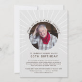 Milestone Verjaardag Fotokaart Douche Uitnodiging (Voorkant)