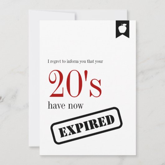 Milestone Verjaardag Verlopen 30e Verjaardag Kaart (Voorkant)