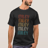 Miley Gift Voornaam Pride Retro  Di T-shirt (Voorkant)