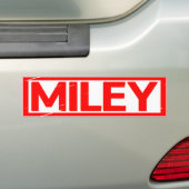 Miley Stamp Bumpersticker (Op auto)