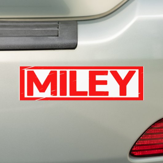 Miley Stamp Bumpersticker (Op auto)