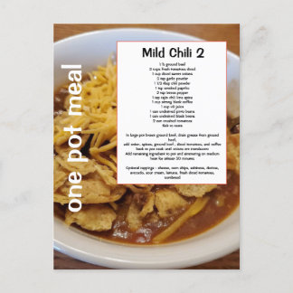 Milf chili recept met een geheim ingrediëntPostcar Briefkaart