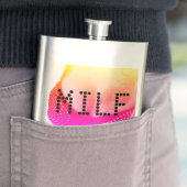 Milf Flask Hot Pink & Zilveren borst. Flacon (Voorbeeld)