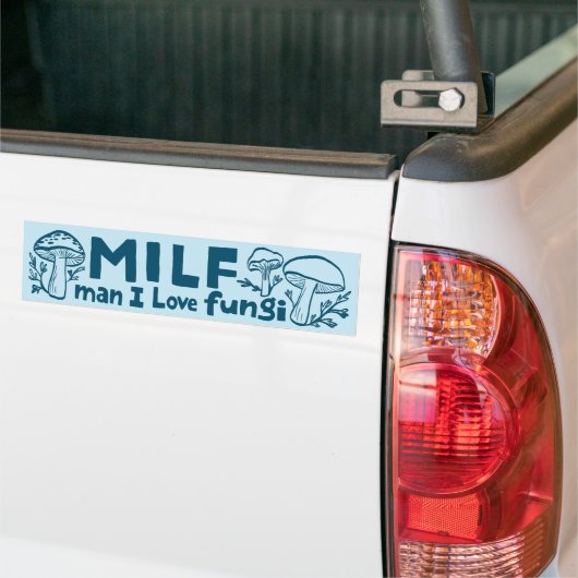 MILF FUNGI Grappige Schattigee Paddenstoelen Foera Bumpersticker (Op Truck)