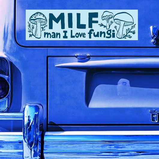 MILF FUNGI Grappige Schattigee Paddenstoelen Foera Bumpersticker