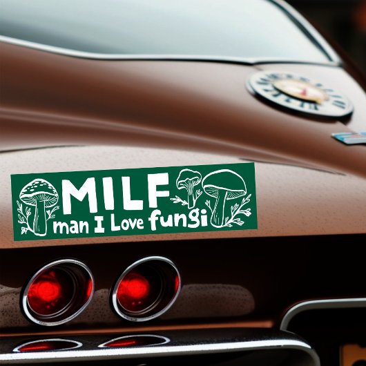 MILF FUNGI Grappige Schattigee Paddenstoelen Foera Bumpersticker