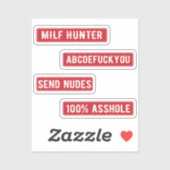 Milf Hunter Sticker Pack ( Red ) (Vel)