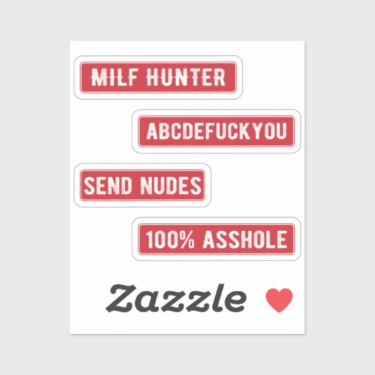 Milf Hunter Sticker Pack ( Red ) (Vel)