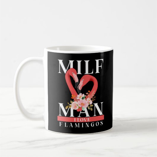 Milf Man I Love Flamingos mok (Links)