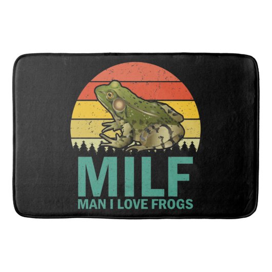 MILF Man I Love Frogs Bath Mat (Voorkant)